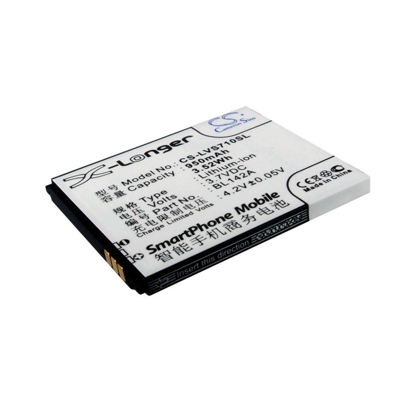 Li-ion Battery fits Lenovo, i325, i325wg, s710 3.7V, 950mAh Mobile & SmartPhone Cameron Sino Technology Limited