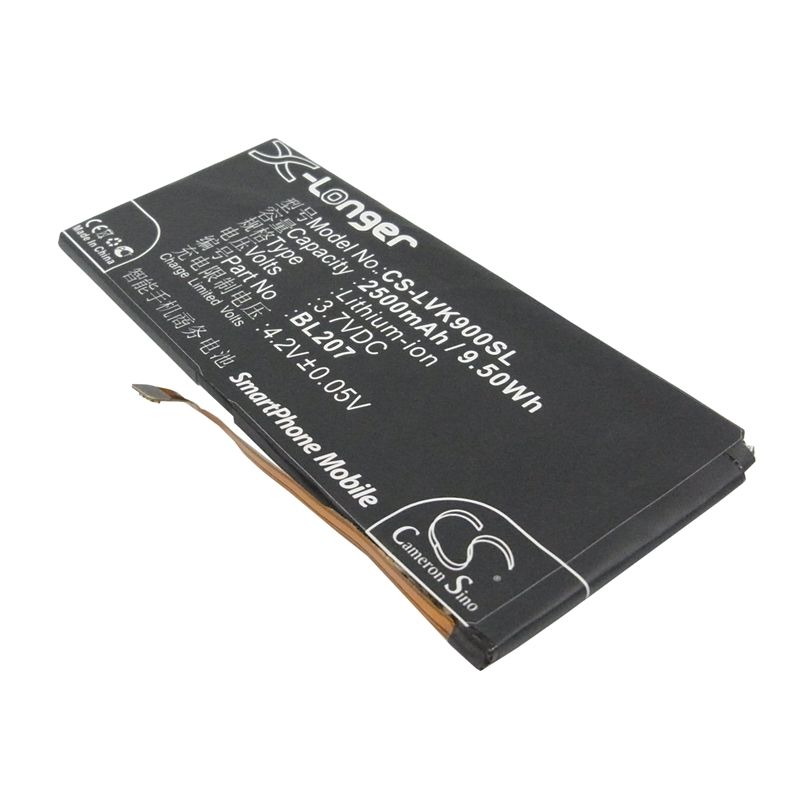 Li-Polymer Battery fits Lenovo, k100, k900 3.7V, 2500mAh Mobile & SmartPhone Cameron Sino Technology Limited