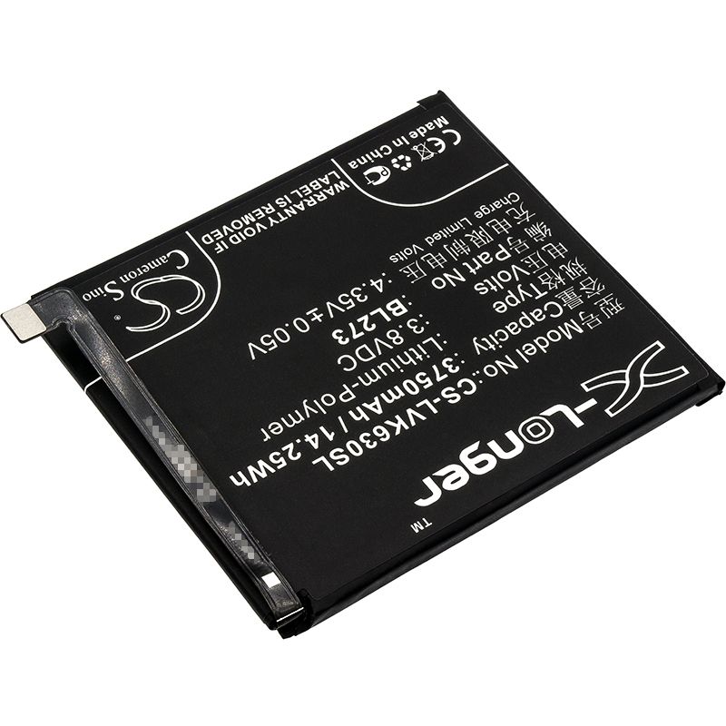 Li-Polymer Battery fits Lenovo, k6 note, k6 note dual sim 3.8V, 3750mAh Mobile & SmartPhone Cameron Sino Technology Limited