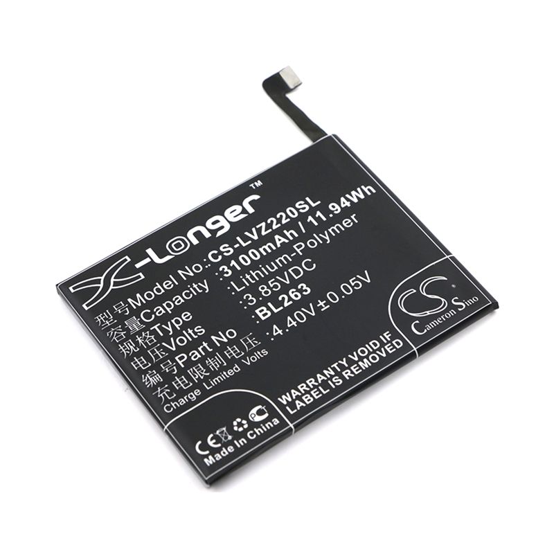 Li-Polymer Battery fits Lenovo, k80m, k920, z2 pro exclusive edition 3.85V, 3100mAh Mobile & SmartPhone Cameron Sino Technology Limited