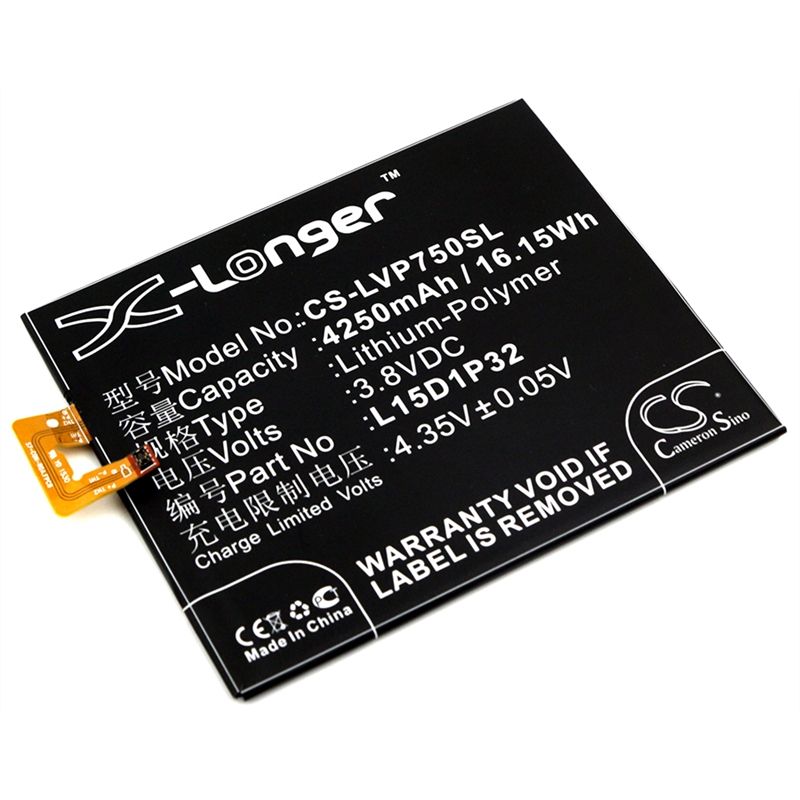 Li-Polymer Battery fits Lenovo, pb1-750, pb1-750m, pb1-750n 3.8V, 4250mAh Mobile & SmartPhone Cameron Sino Technology Limited