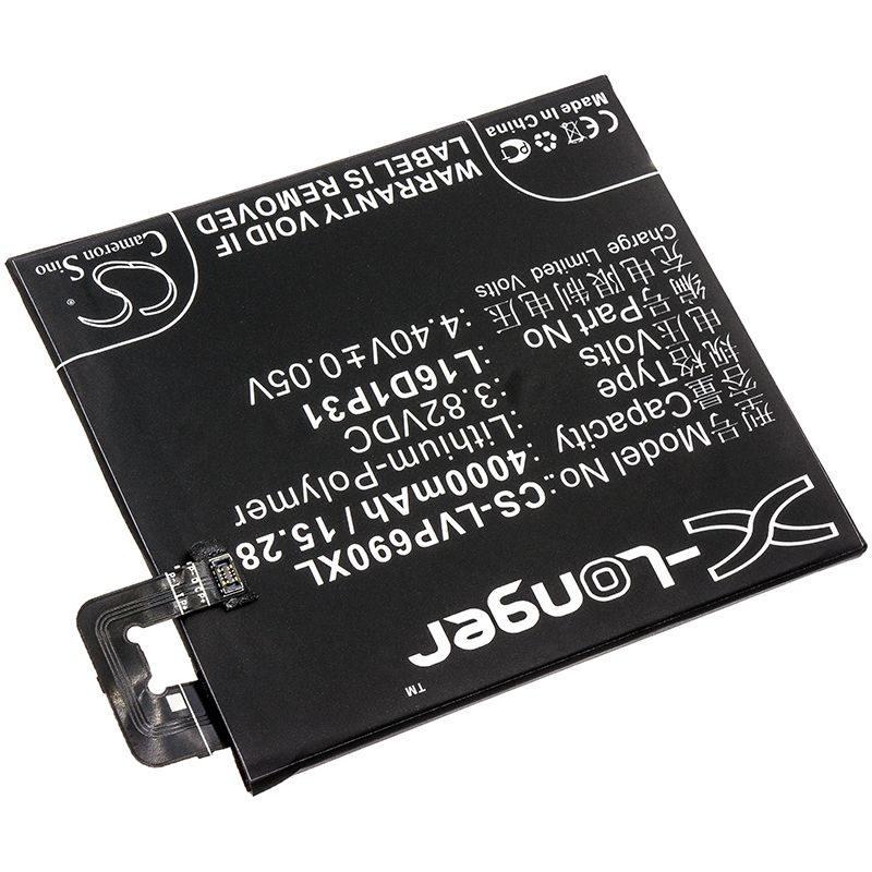 Li-Polymer Battery fits Lenovo, pb2-690n, phab 2 pro, phab2 pro 3.82V, 4000mAh Mobile & SmartPhone Cameron Sino Technology Limited