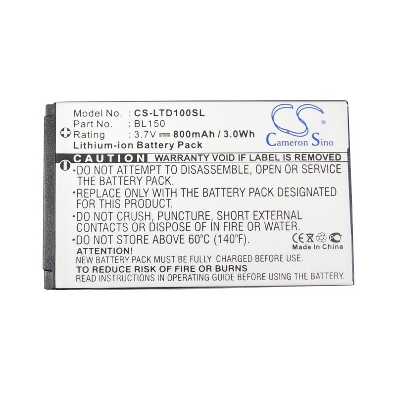 Li-ion Battery fits Lenovo, td100 3.7V, 950mAh Mobile & SmartPhone Cameron Sino Technology Limited (Suspended)