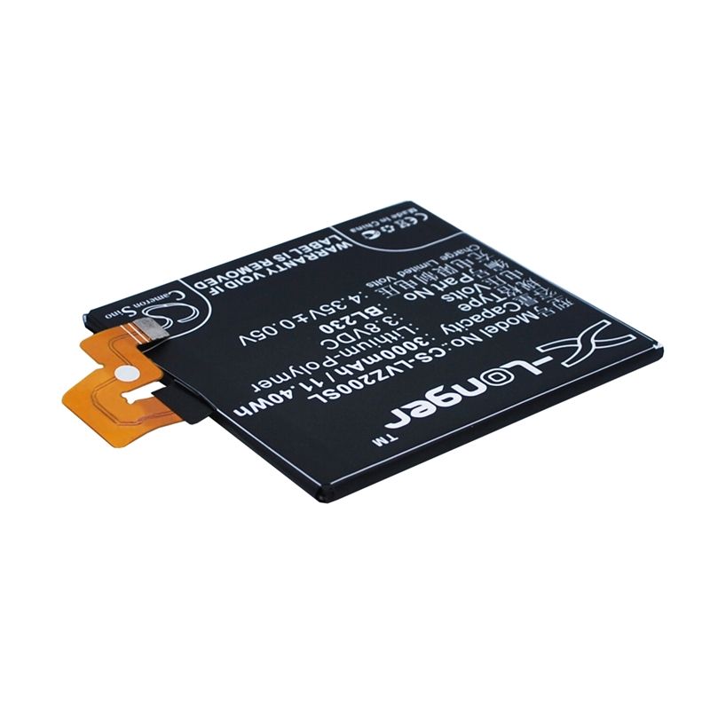 Li-Polymer Battery fits Lenovo, vibe z2, vibe z2t, vibe z2w 3.8V, 3000mAh Mobile & SmartPhone Cameron Sino Technology Limited