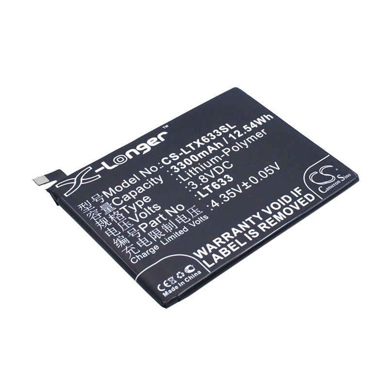 Li-Polymer Battery fits Letv, max, mx1, x900 3.8V, 3300mAh Mobile & SmartPhone Cameron Sino Technology Limited