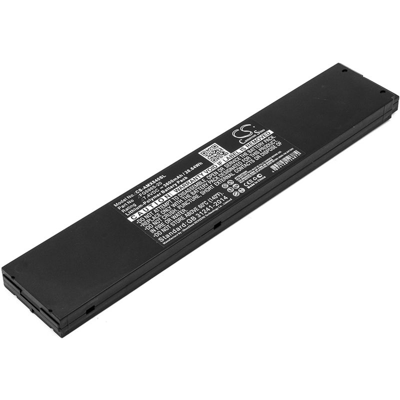 Li-polymer Battery Fits Amx, Mvp Touch Panels, Mvp-8400, Mvp-8400 7.4v, 3600mah Equipment & Survey & Test Cameron Sino Technology Limited