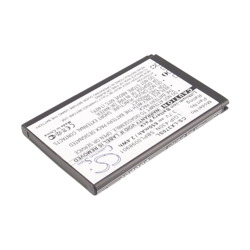 Li-ion Battery fits Lg, 990g, c320, cookie fresh 3.7V, 650mAh Mobile & SmartPhone Cameron Sino Technology Limited