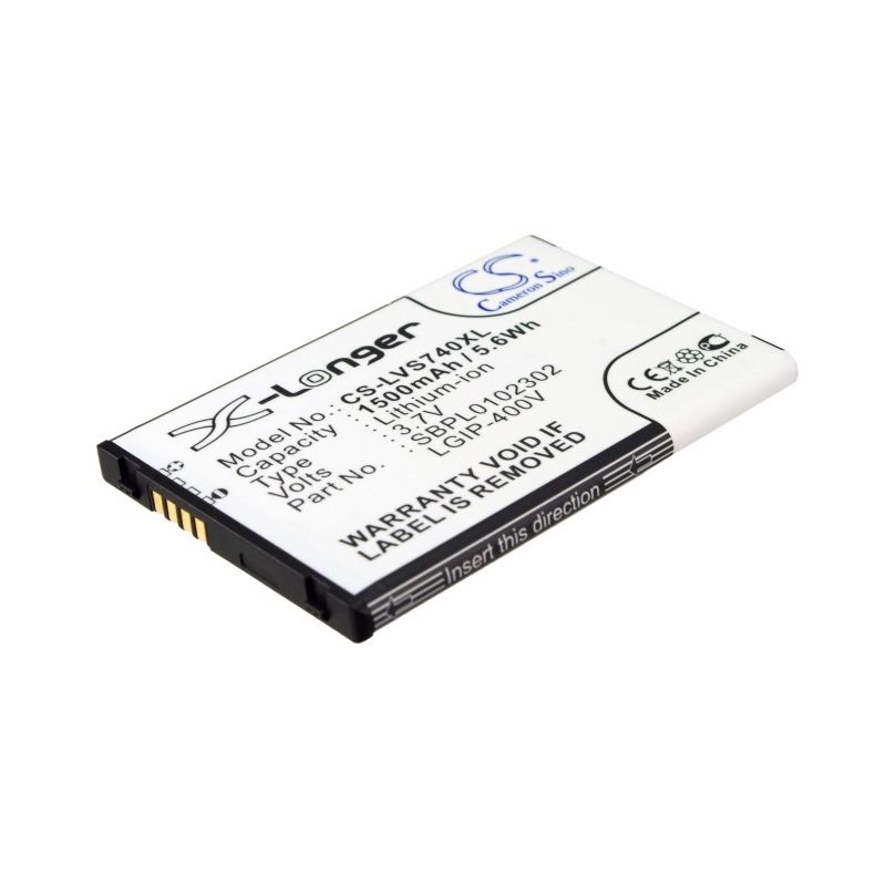 Li-ion Battery fits Lg, ally vs740, ally vs750, fathom vs750 3.7V, 1500mAh Mobile & SmartPhone Cameron Sino Technology Limited