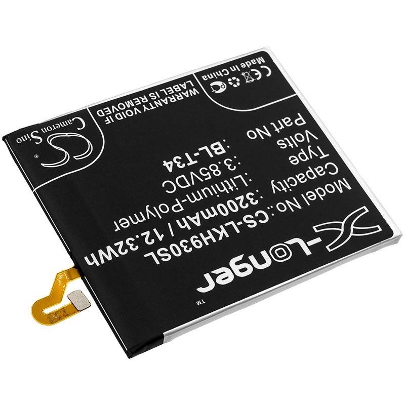 Li-Polymer Battery fits Lg, as998, h930, h930ds 3.85V, 3200mAh Mobile & SmartPhone Cameron Sino Technology Limited