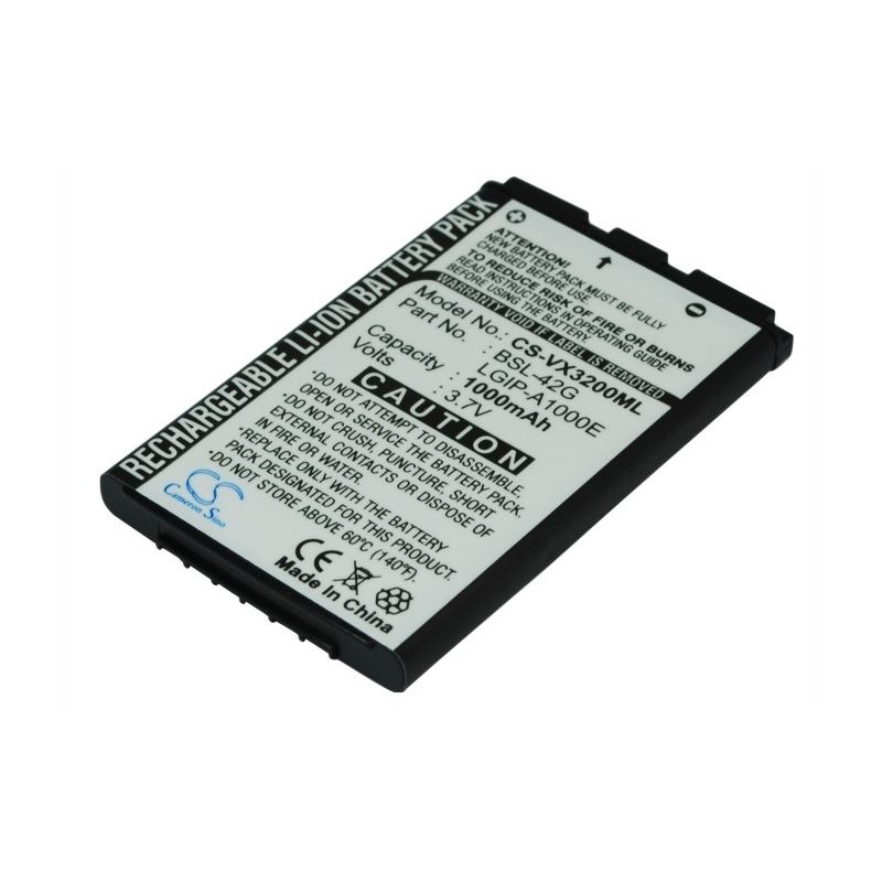 Li-ion Battery fits Lg, ax245, ax-245, ax355 3.7V, 1000mAh Mobile & SmartPhone Cameron Sino Technology Limited
