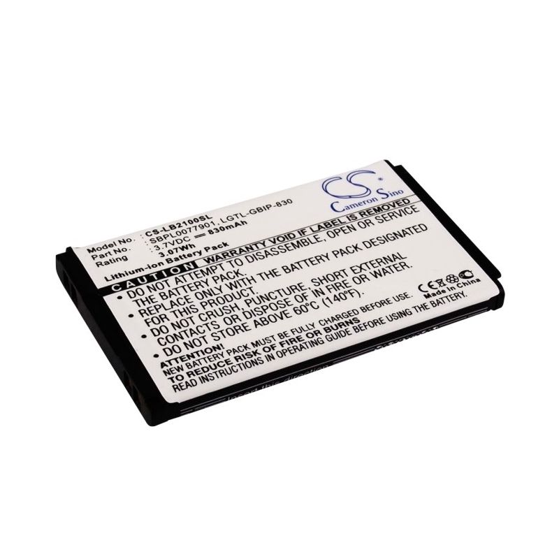 Li-ion Battery fits Lg, b2000, b2050, b2100 3.7V, 830mAh Communications Cameron Sino Technology Limited (Suspended)