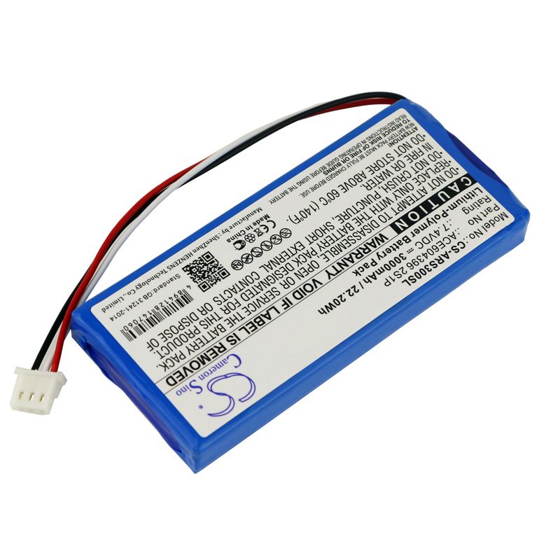 Li-Polymer Battery fits Aaronia, Spectran Hf-rev.3, Spectran Hf-v4 Analyzer, Spectran Nf Analyzer 7.4V, 3000mAh Equipment & Survey & Test Cameron Sino Technology Limited