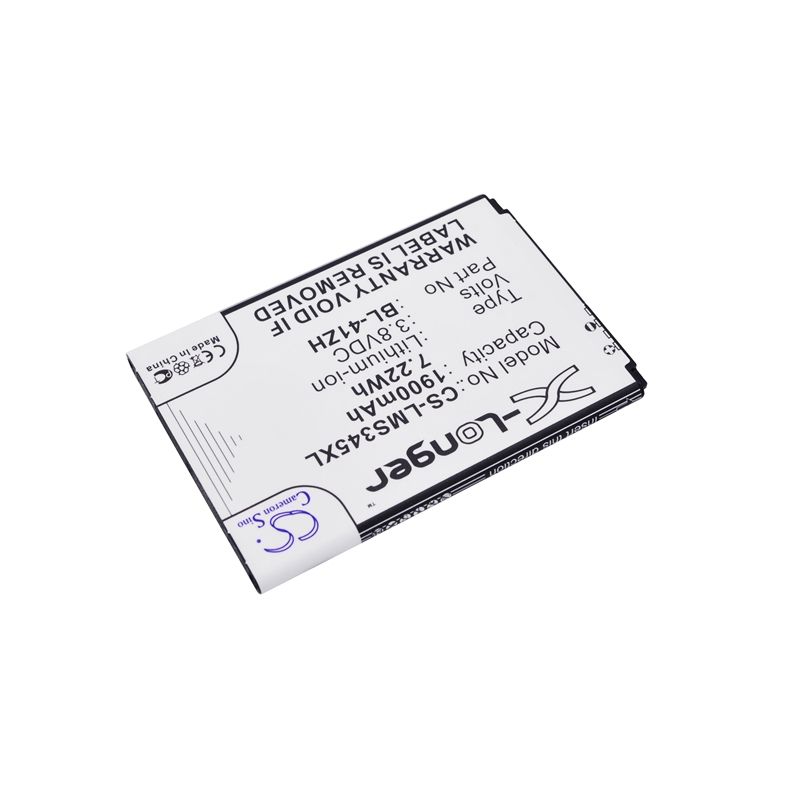 Li-ion Battery fits Lg, c40 power, d213, d213n 3.8V, 1900mAh Mobile & SmartPhone Cameron Sino Technology Limited