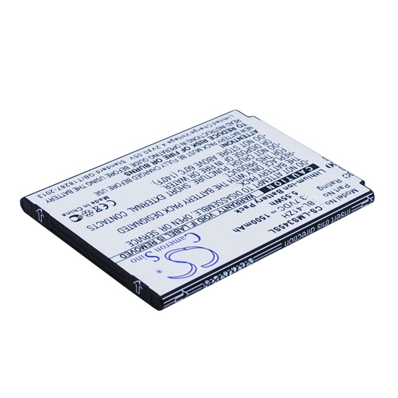 Li-ion Battery fits Lg, c40 power, d213, d213n 3.7V, 1500mAh Mobile & SmartPhone Cameron Sino Technology Limited