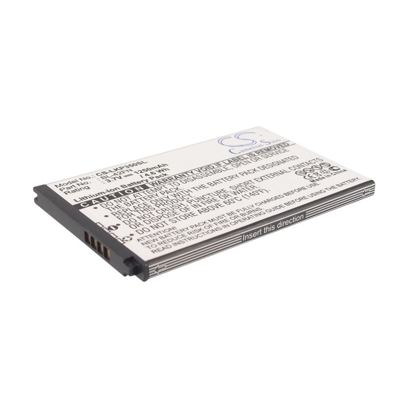 Li-ion Battery fits Lg, c550, optimus me, p350 3.7V, 1250mAh Mobile & SmartPhone Cameron Sino Technology Limited