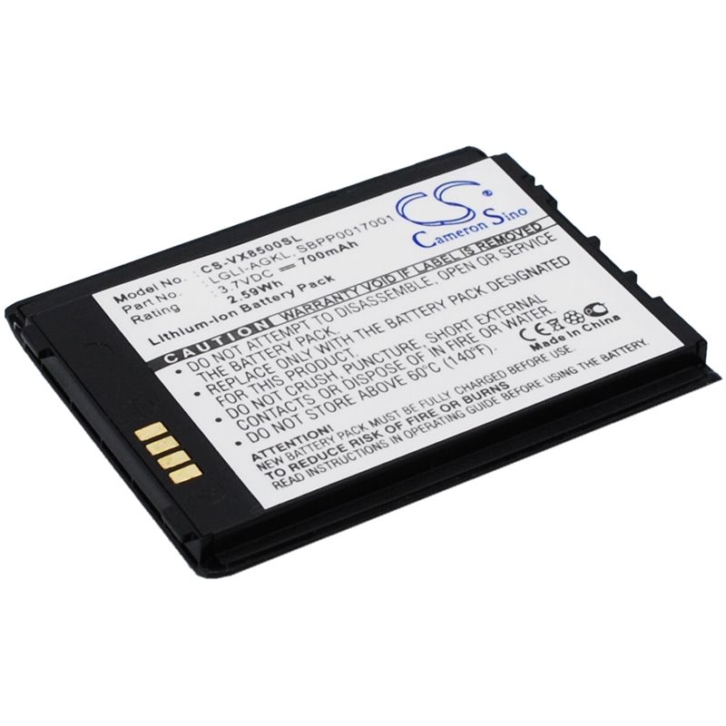 Li-ion Battery fits Lg, chocolate 3, vx8500, vx-8500 3.7V, 700mAh Mobile & SmartPhone Cameron Sino Technology Limited