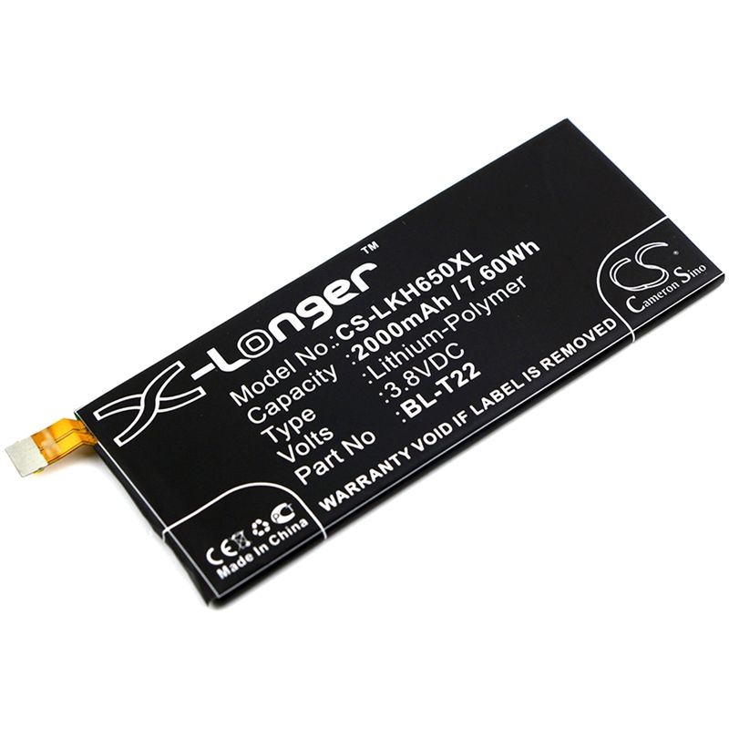 Li-Polymer Battery fits Lg, class, class 4g, f620s 3.8V, 2000mAh Mobile & SmartPhone Cameron Sino Technology Limited