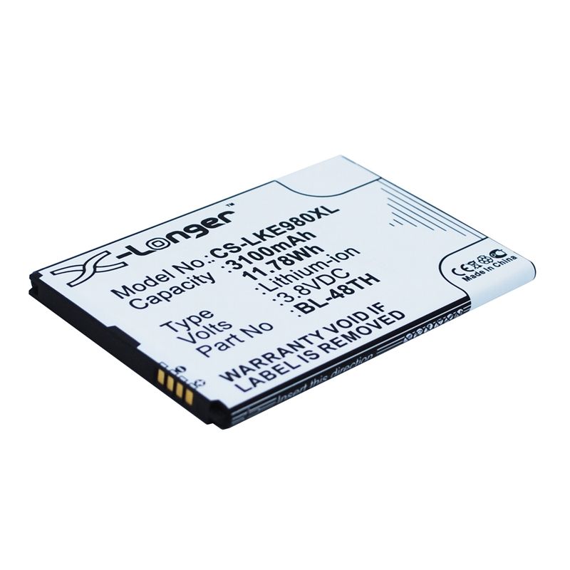 Li-ion Battery Fits Lg, E940, E977, E980 3.8v, 3100mah Mobile & SmartPhone Cameron Sino Technology Limited