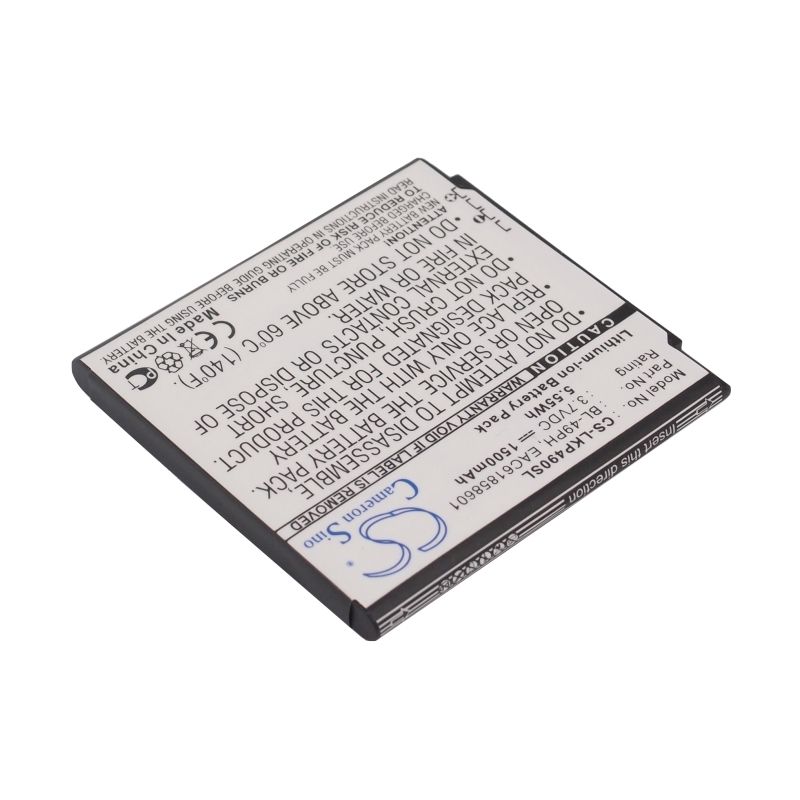 Li-ion Battery fits Lg, f120, f120k, f120l 3.7V, 1500mAh Communications Cameron Sino Technology Limited (Suspended)