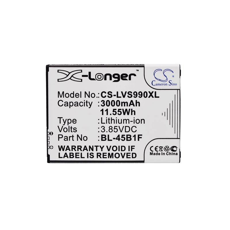 Li-ion Battery Fits Lg, F600, F720s, G Stylo 2 Plus 3.85v, 3000mah Mobile & SmartPhone Cameron Sino Technology Limited