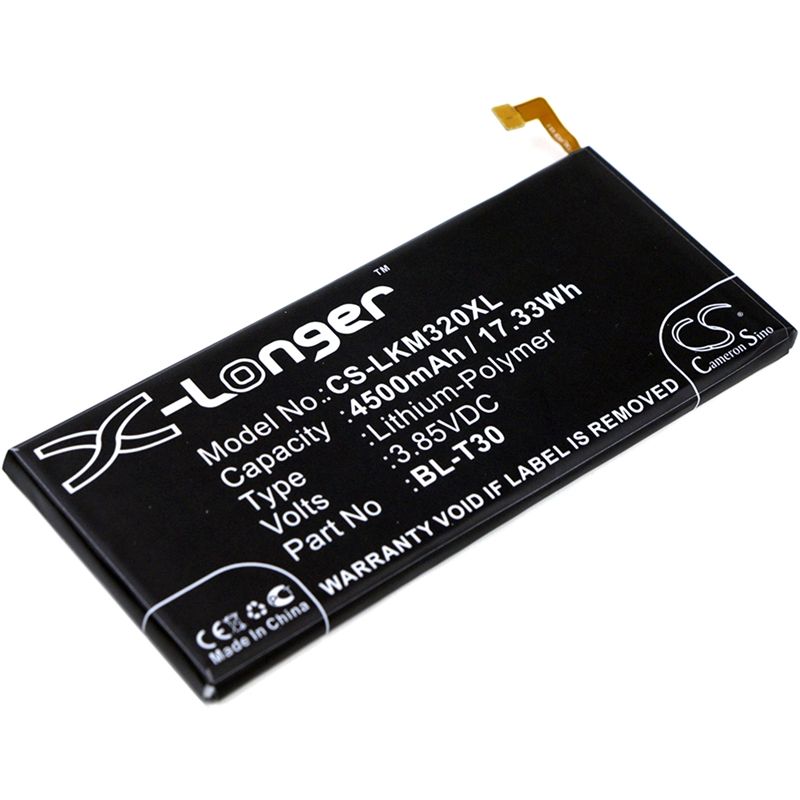 Li-polymer Battery Fits Lg, Fiesta, Fiesta Lte, K10 Power 3.85v, 4500mah Mobile & SmartPhone Cameron Sino Technology Limited