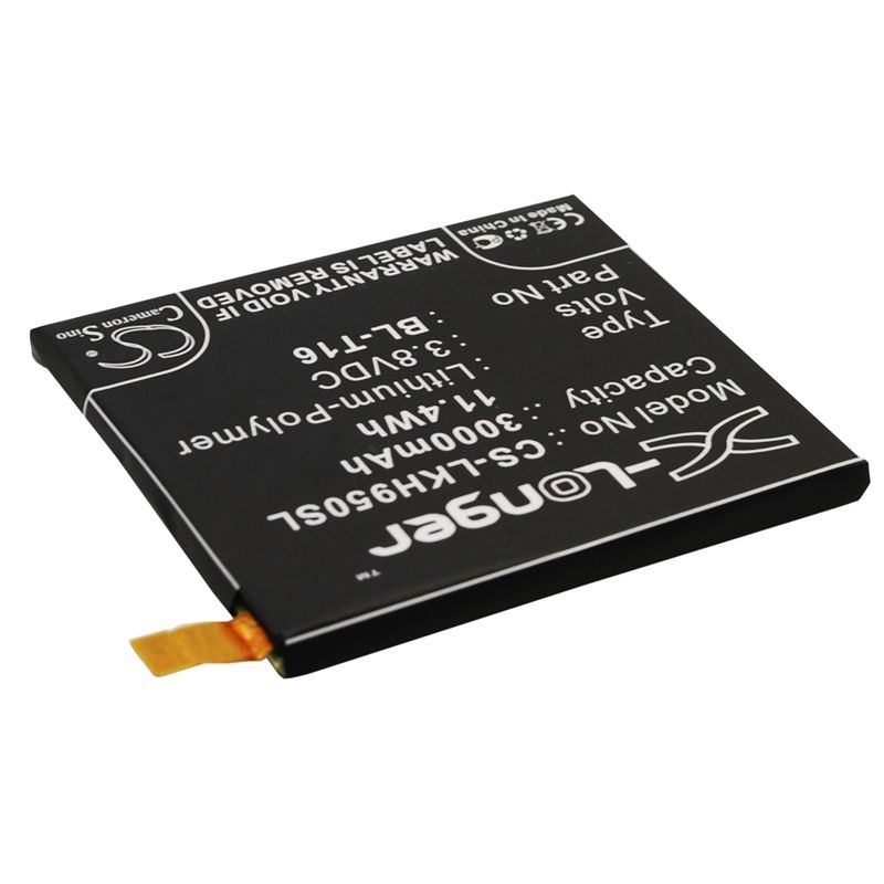 Li-Polymer Battery fits Lg, g flex 2, h950, h955 3.8V, 3000mAh Mobile & SmartPhone Cameron Sino Technology Limited