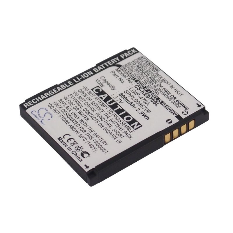 Li-ion Battery fits Lg, gd330, ke70, ke970 3.7V, 800mAh Mobile & SmartPhone Cameron Sino Technology Limited