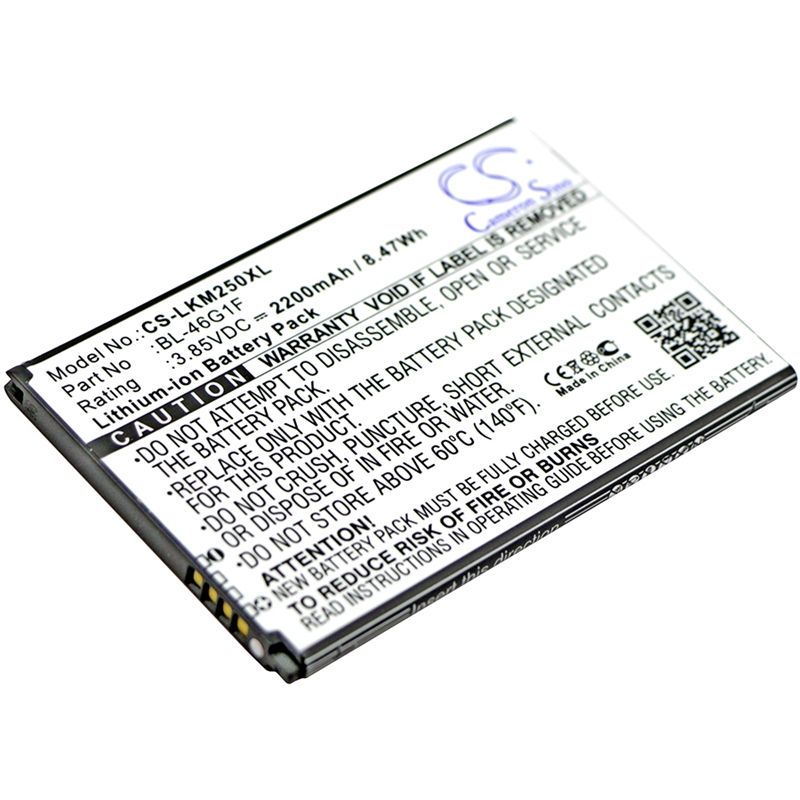 Li-ion Battery fits Lg, grace, harmony, k10 2017 3.85V, 2200mAh Mobile & SmartPhone Cameron Sino Technology Limited