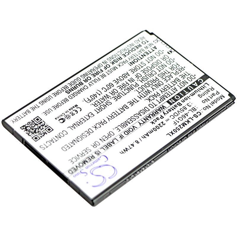 Li-ion Battery fits Lg, grace, harmony, k10 2017 3.85V, 2200mAh Mobile & SmartPhone Cameron Sino Technology Limited