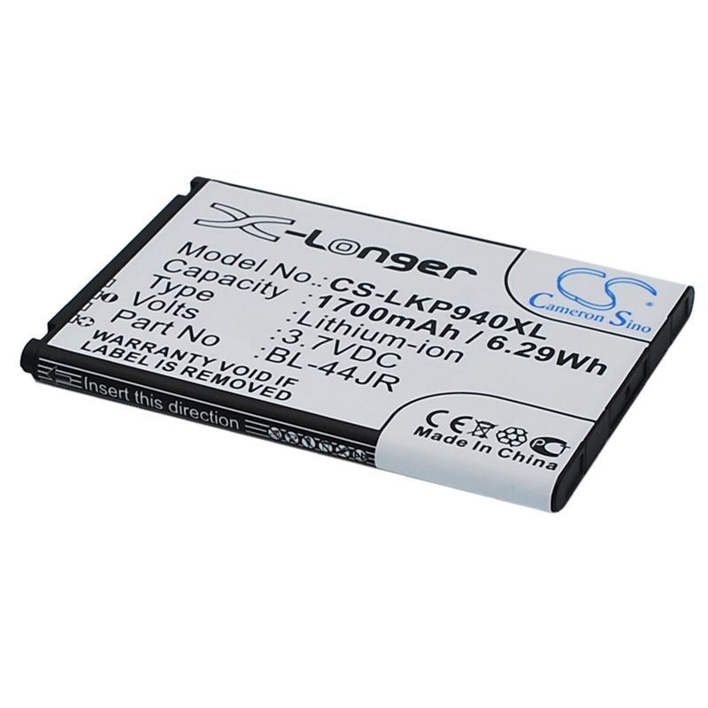 Li-ion Battery fits Lg, k2, ku5400, optimus ex 3.7V, 1700mAh Mobile & SmartPhone Cameron Sino Technology Limited