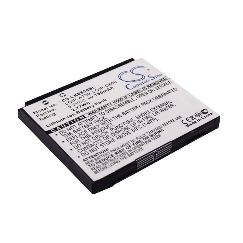 Li-ion Battery fits Lg, kb6100, ke820, ke850 3.7V, 750mAh Mobile & SmartPhone Cameron Sino Technology Limited