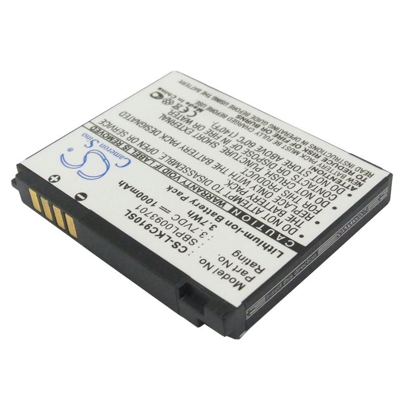 Li-ion Battery fits Lg, kc910 3.7V, 1000mAh Communications Cameron Sino Technology Limited (Suspended)