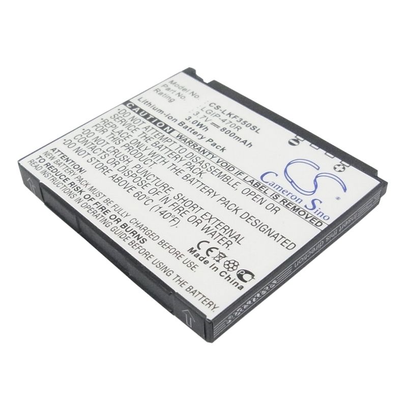 Li-ion Battery fits Lg, kf350, kf350 ice cream, kp500 3.7V, 800mAh Mobile & SmartPhone Cameron Sino Technology Limited