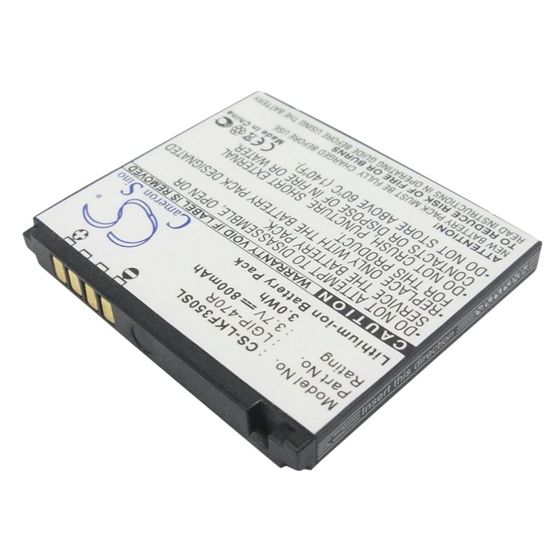 Li-ion Battery fits Lg, kf350, kf350 ice cream, kp500 3.7V, 800mAh Mobile & SmartPhone Cameron Sino Technology Limited