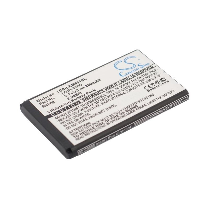 Li-ion Battery fits Lg, km501 3.7V, 800mAh Communications Cameron Sino Technology Limited (Suspended)