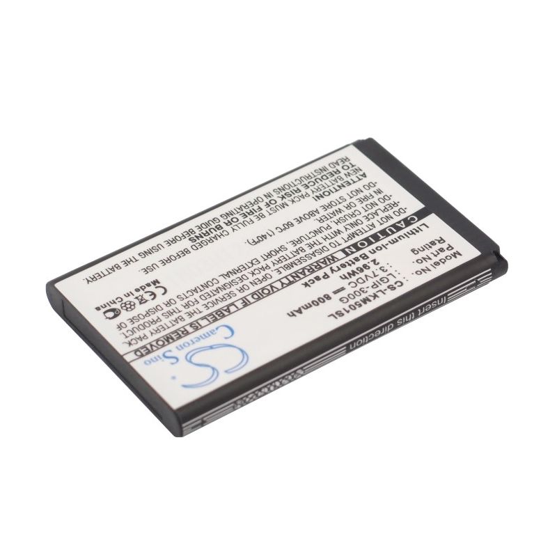 Li-ion Battery fits Lg, km501 3.7V, 800mAh Communications Cameron Sino Technology Limited (Suspended)