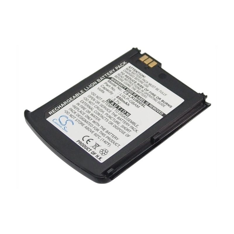 Li-ion Battery fits Lg, ku800 3.7V, 850mAh Mobile & SmartPhone Cameron Sino Technology Limited