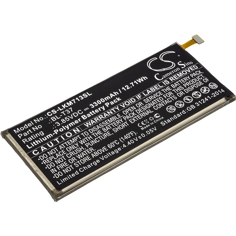 Li-Polymer Battery fits Lg, l713dl, lmq710baw, lmq710fa 3.85V, 3300mAh Mobile & SmartPhone Cameron Sino Technology Limited