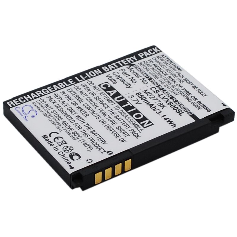 Li-ion Battery fits Lg, lotus, lx600, sprint 3.7V, 850mAh Mobile & SmartPhone Cameron Sino Technology Limited