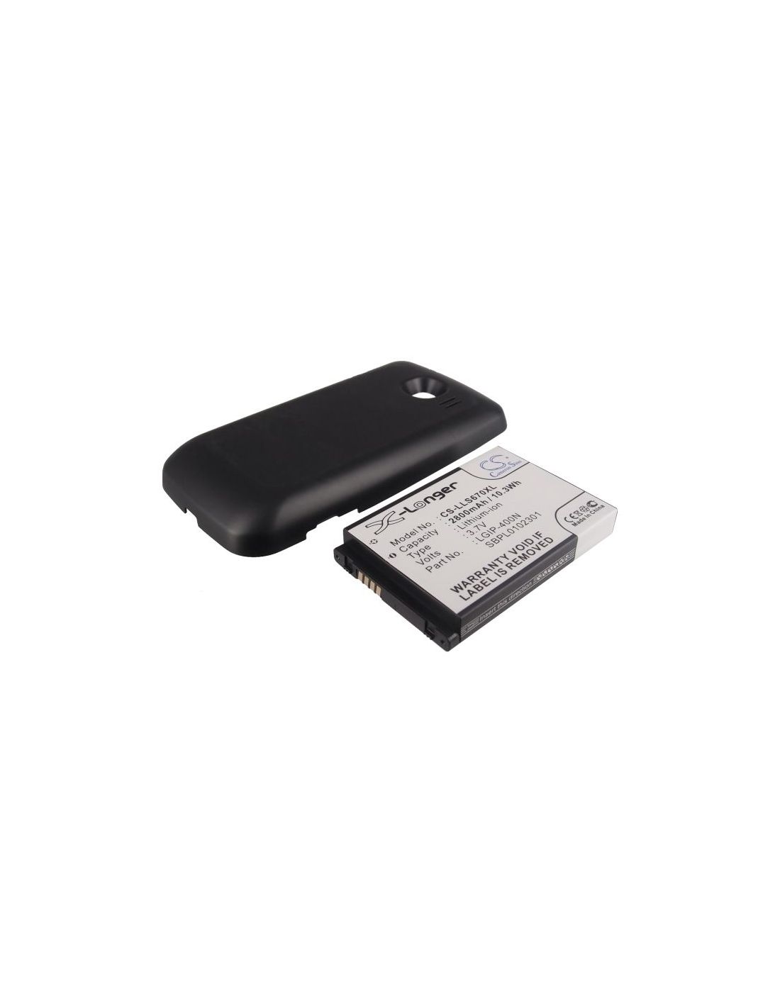 Li-ion Battery fits Lg, ls670, optimus s 3.7V, 2800mAh Mobile & SmartPhone Cameron Sino Technology Limited