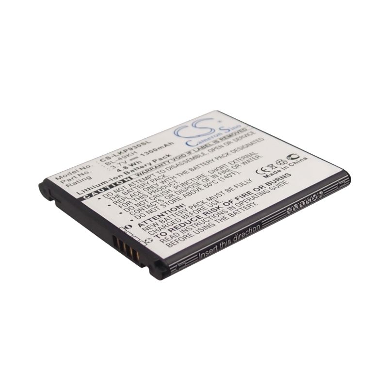 Li-ion Battery fits Lg, lu6200, nitro hd, optimus 4g lte 3.7V, 1300mAh Mobile & SmartPhone Cameron Sino Technology Limited