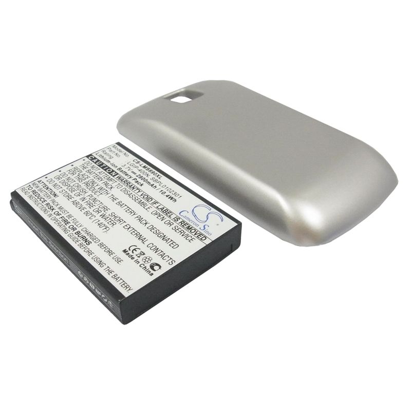 Li-ion Battery fits Lg, ms690, optimus m 3.7V, 2800mAh Mobile & SmartPhone Cameron Sino Technology Limited