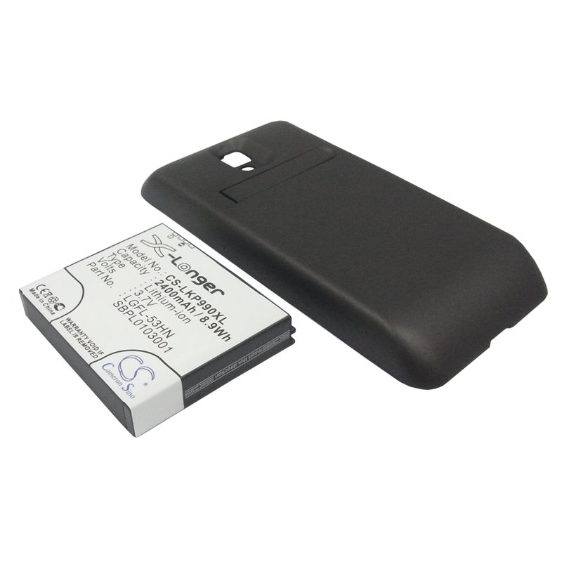 Li-ion Battery fits Lg, optimus 2x, optimus speed, p990 3.7V, 2400mAh Mobile & SmartPhone Cameron Sino Technology Limited