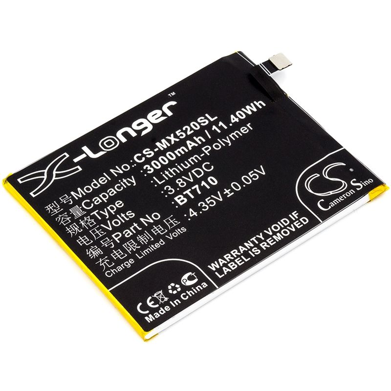 Li-Polymer Battery fits Meilan, a5, meizu, m5c 3.8V, 3000mAh Mobile & SmartPhone Cameron Sino Technology Limited