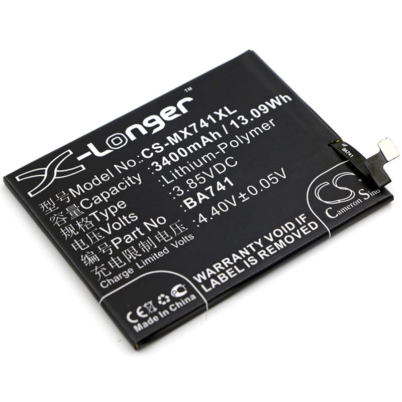 Li-Polymer Battery fits Meilan, e2, meizu, e2 3.85V, 3400mAh Mobile & SmartPhone Cameron Sino Technology Limited