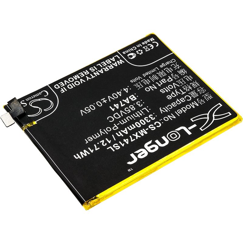 Li-Polymer Battery fits Meilan, e2, meizu, e2 3.85V, 3300mAh Mobile & SmartPhone Cameron Sino Technology Limited