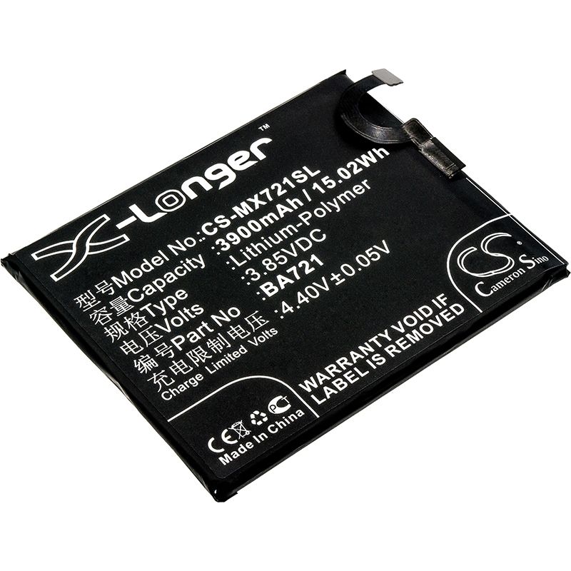 Li-Polymer Battery fits Meilan, m5 note, m5 note global dualsim, m5 note global dualsim td-lte 3.85V, 3900mAh Mobile & SmartPhone Cameron Sino Technology Limited