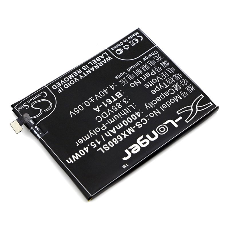Li-Polymer Battery fits Meilan, note 3, meizu, m3 note 3.85V, 4000mAh Mobile & SmartPhone Cameron Sino Technology Limited