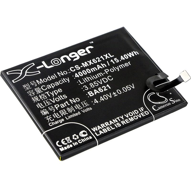 Li-Polymer Battery fits Meilan, note 5, meizu, m5 note 3.85V, 4000mAh Mobile & SmartPhone Cameron Sino Technology Limited
