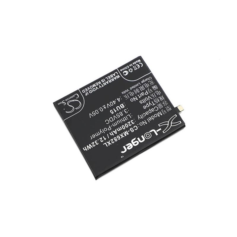 Li-Polymer Battery fits Meilan, u20, u20 dual sim, meizu 3.85V, 3200mAh Mobile & SmartPhone Cameron Sino Technology Limited